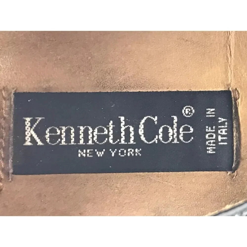 Kenneth Cole New York Mens Black Cut Out‎ Details Casual Oxfords Shoes Size 8 D